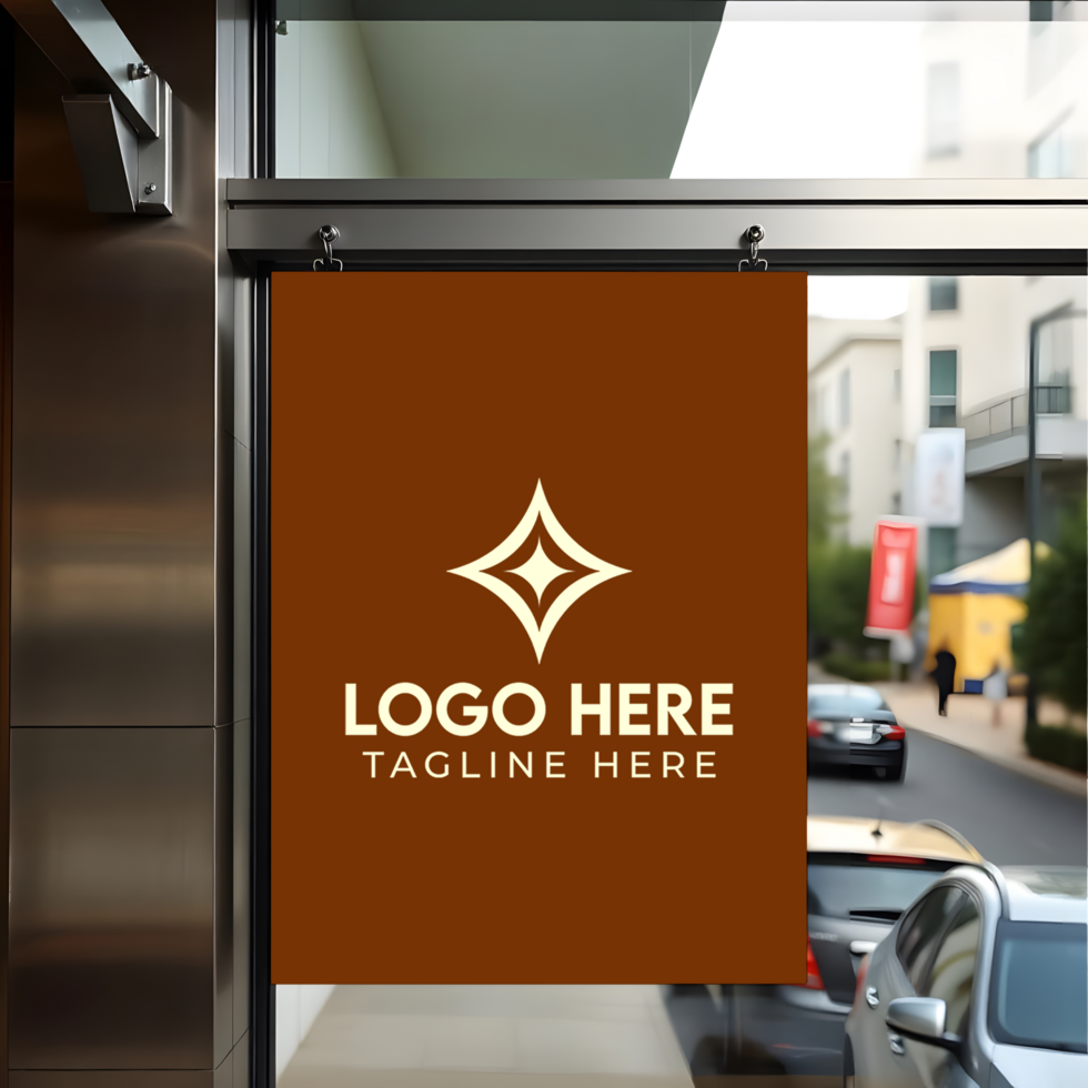 Store Front Branding Logo Sign Mockup psd