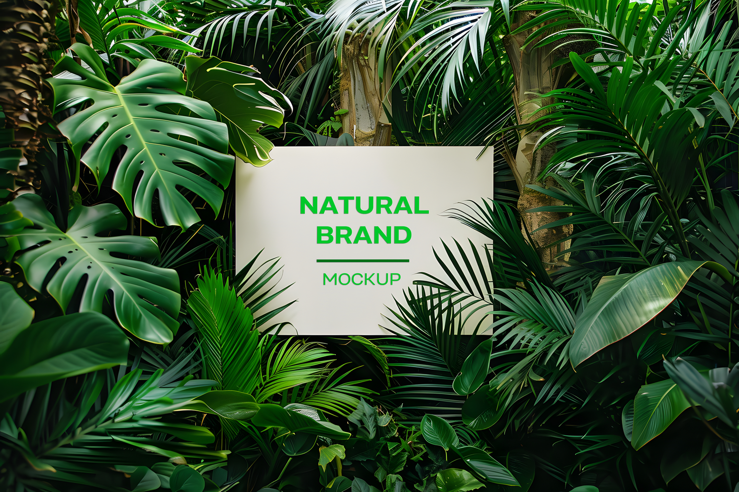 natural brand mockup psd