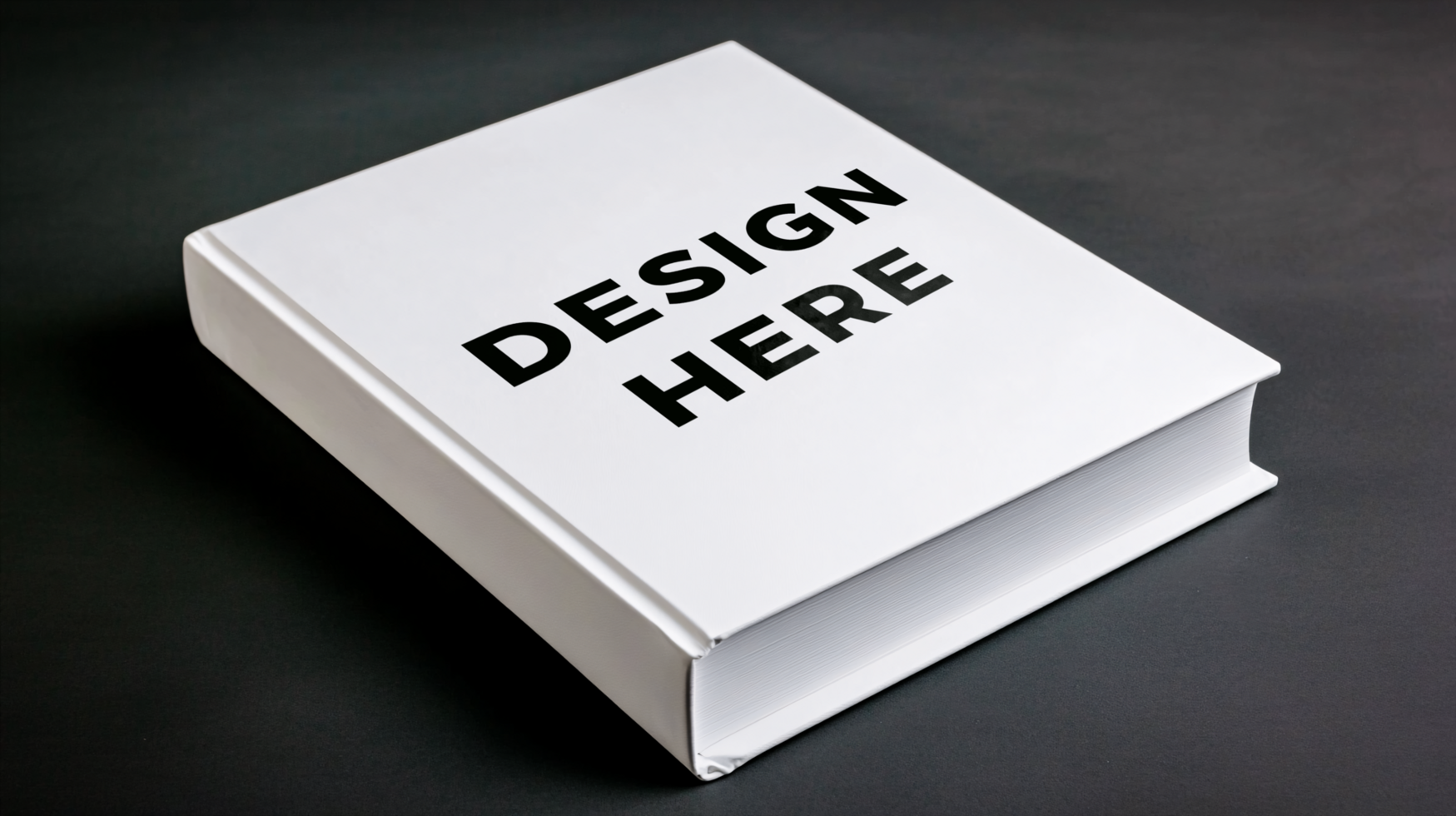 Hard cover book mockup isolated on white background for branding and design placement psd