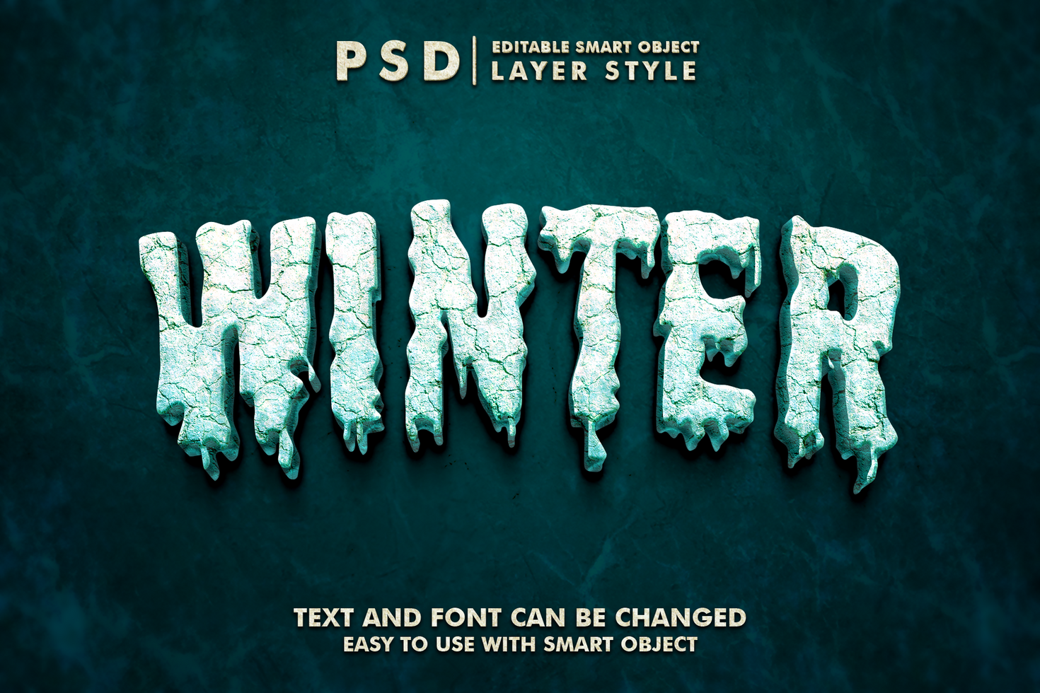 Winter Editable Text Effect psd