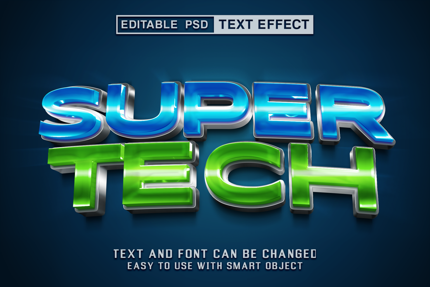 Super Tech Editable Text Effect psd