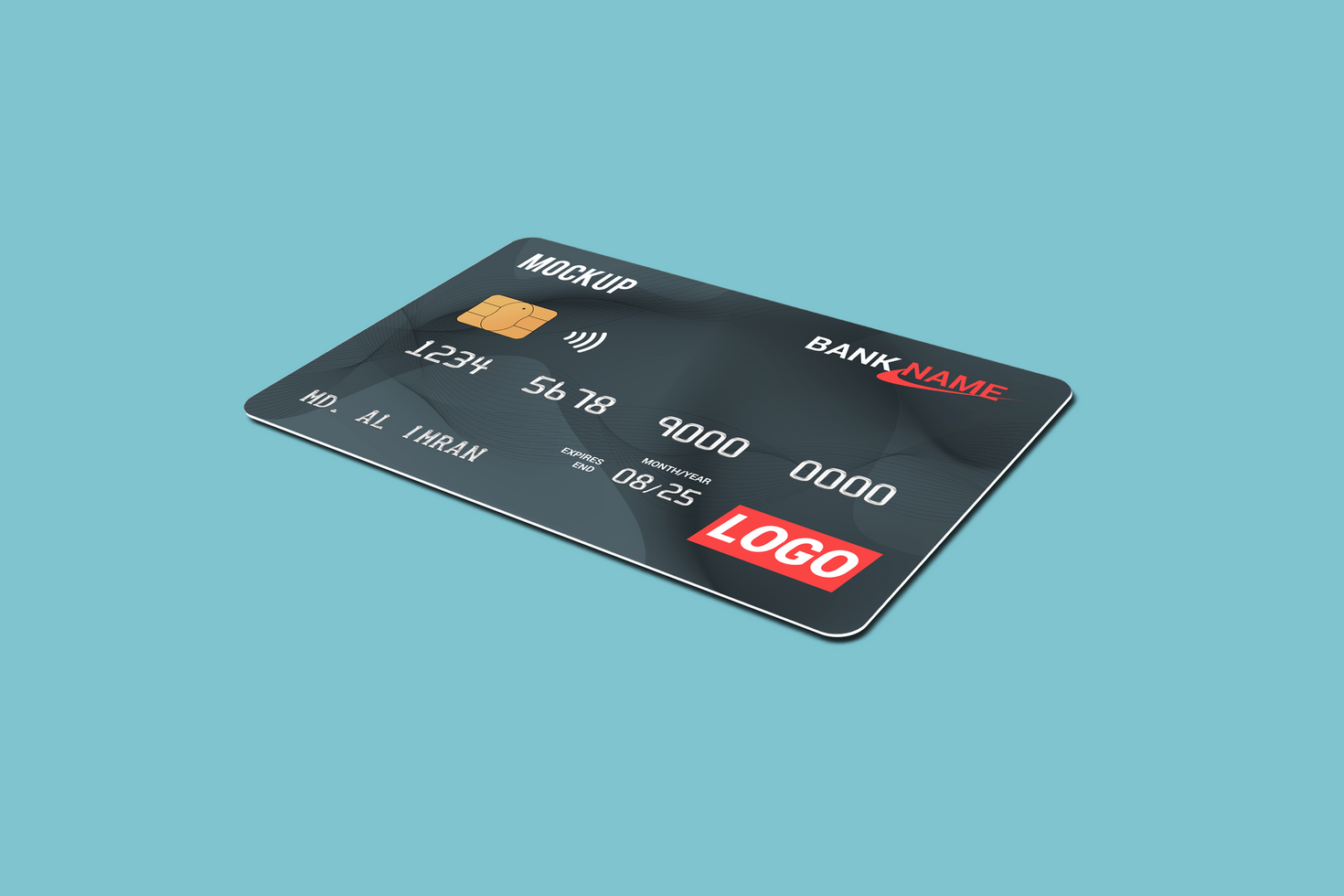 Debit card on floor, plastic card psd
