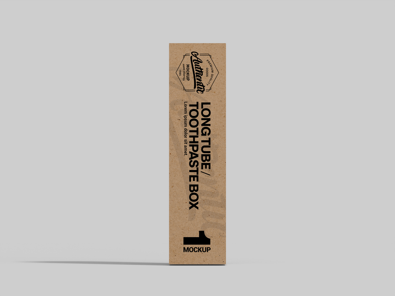 Changeable Cardboard Toothpaste Package Box Design or Rectangle Box Mockup psd