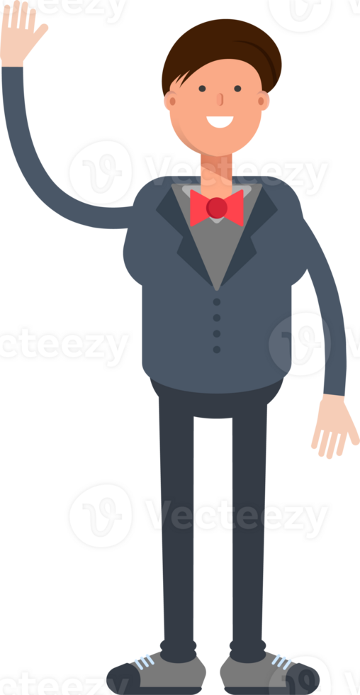 Businessman Character Greeting png