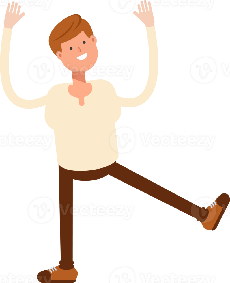 Man Character Relaxing Illustration png