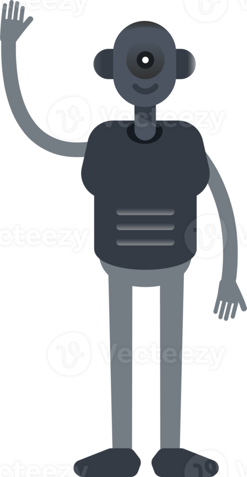 Robot Character Greeting png