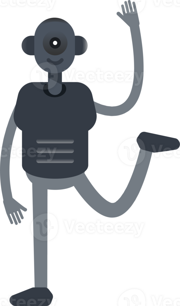 Robot Character Relaxing Illustration png