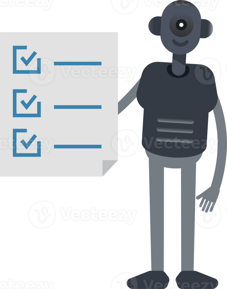 Robot Character and Check List Document png