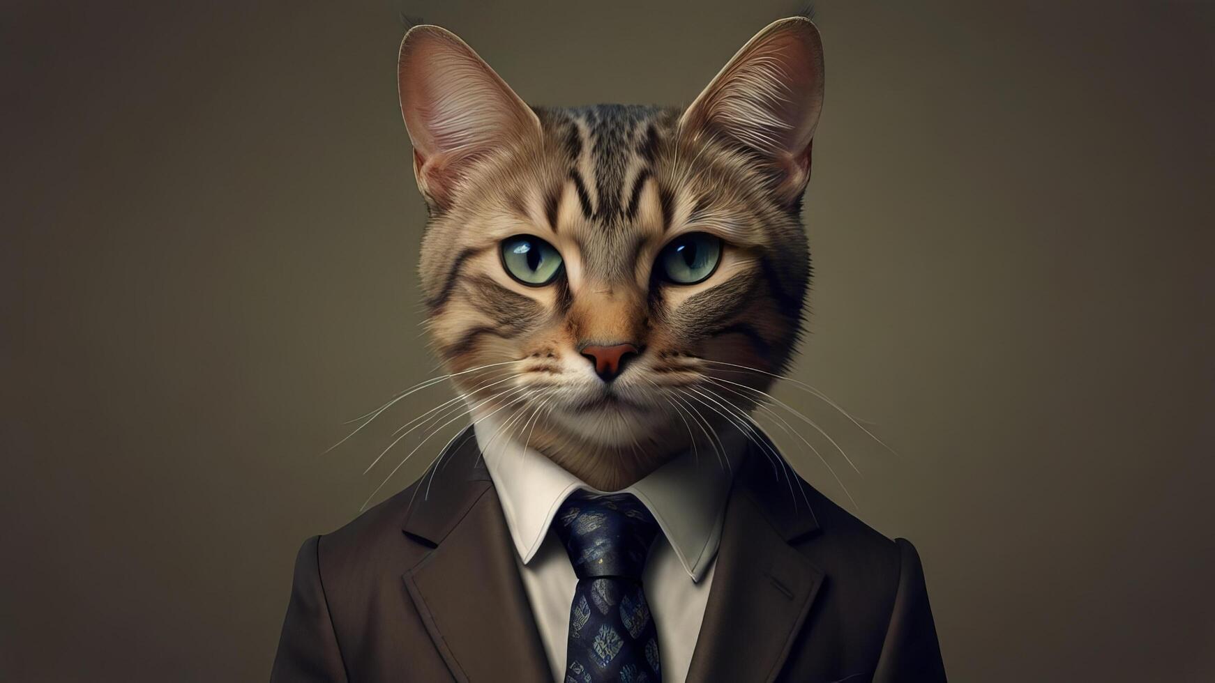 Cat With Tie photo