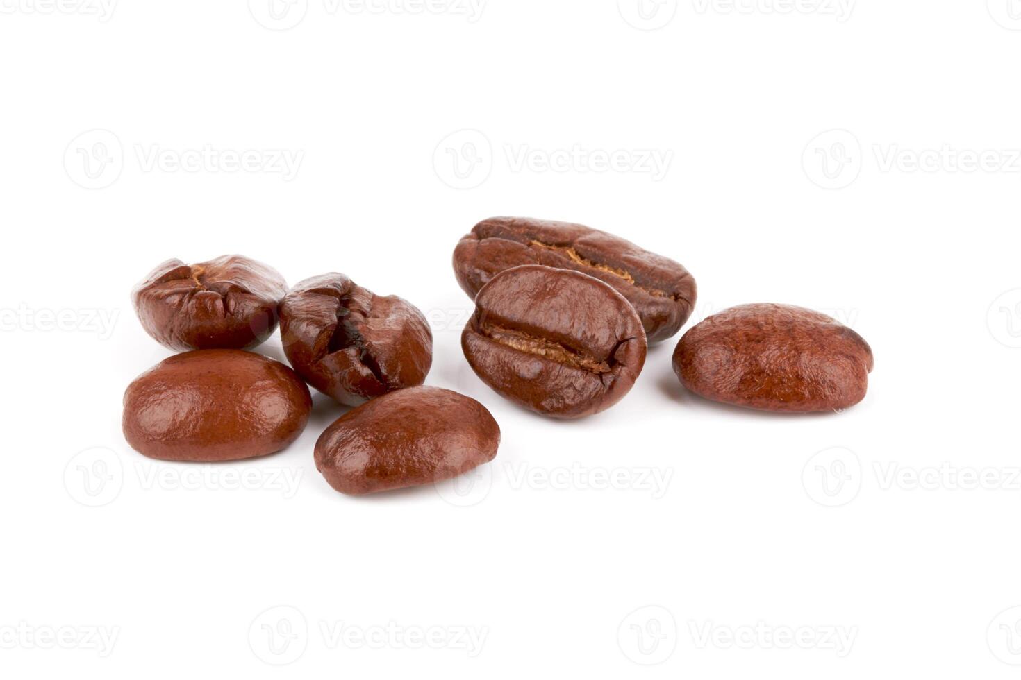 coffee beans on white photo