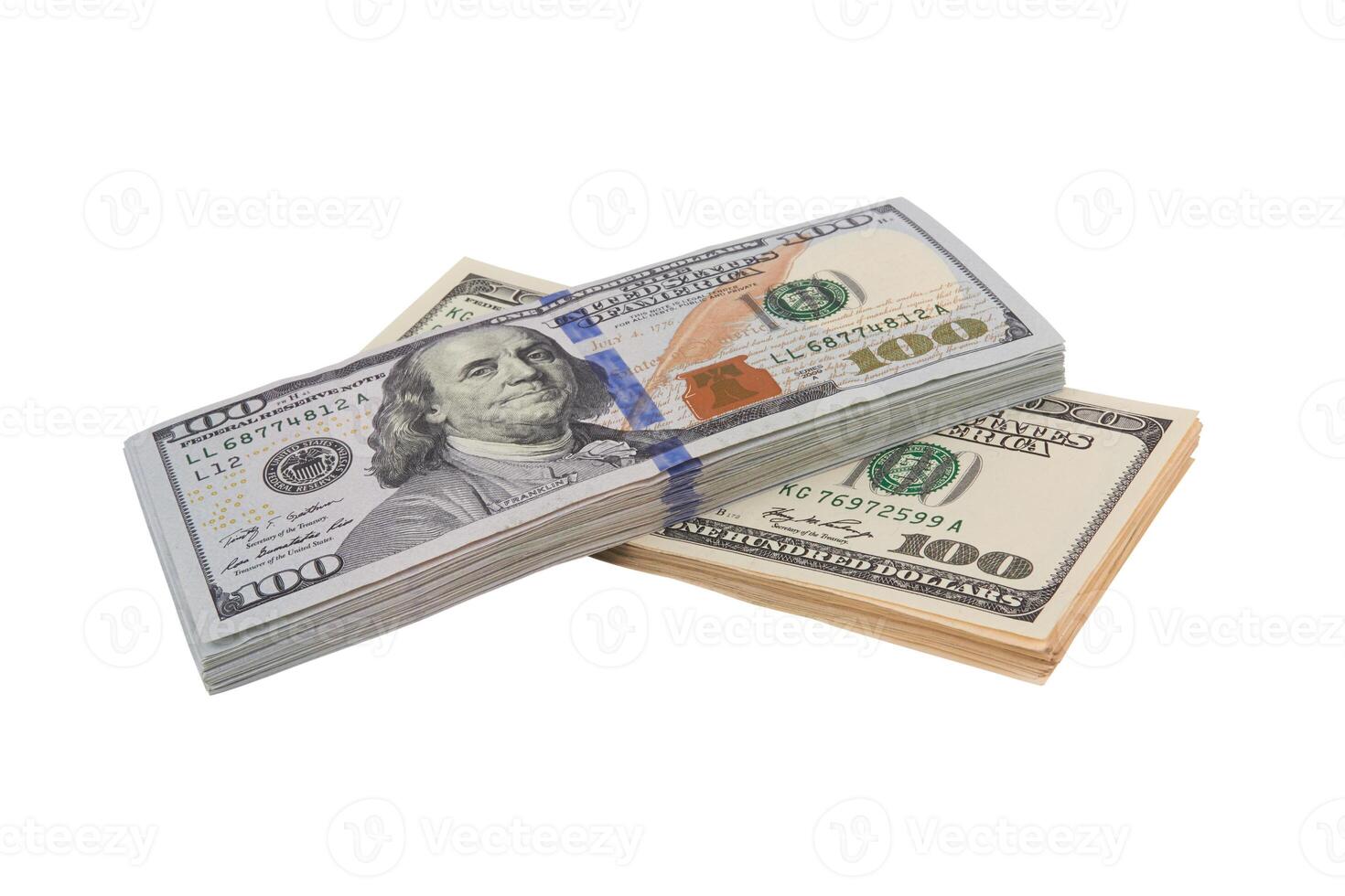 hundred dollars on white photo