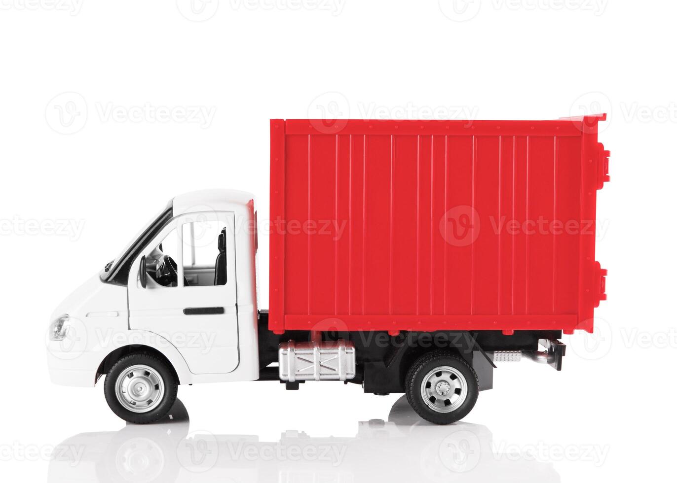 truck on white photo