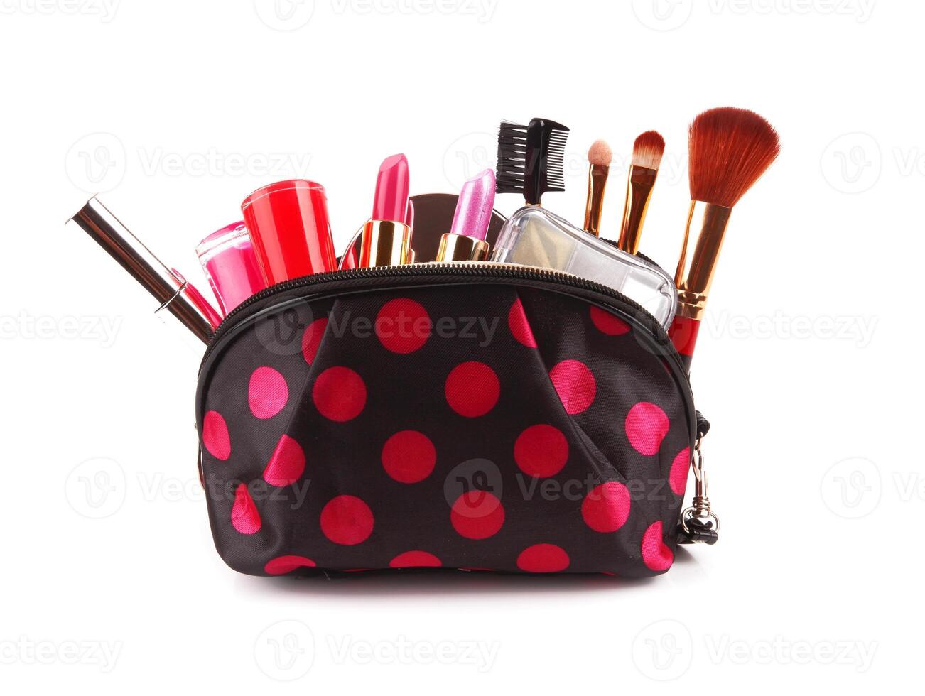 cosmetics on white photo