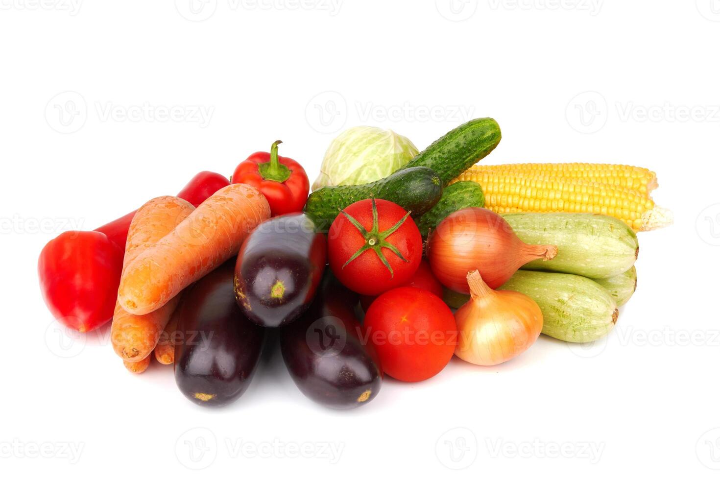 vegetables on white photo