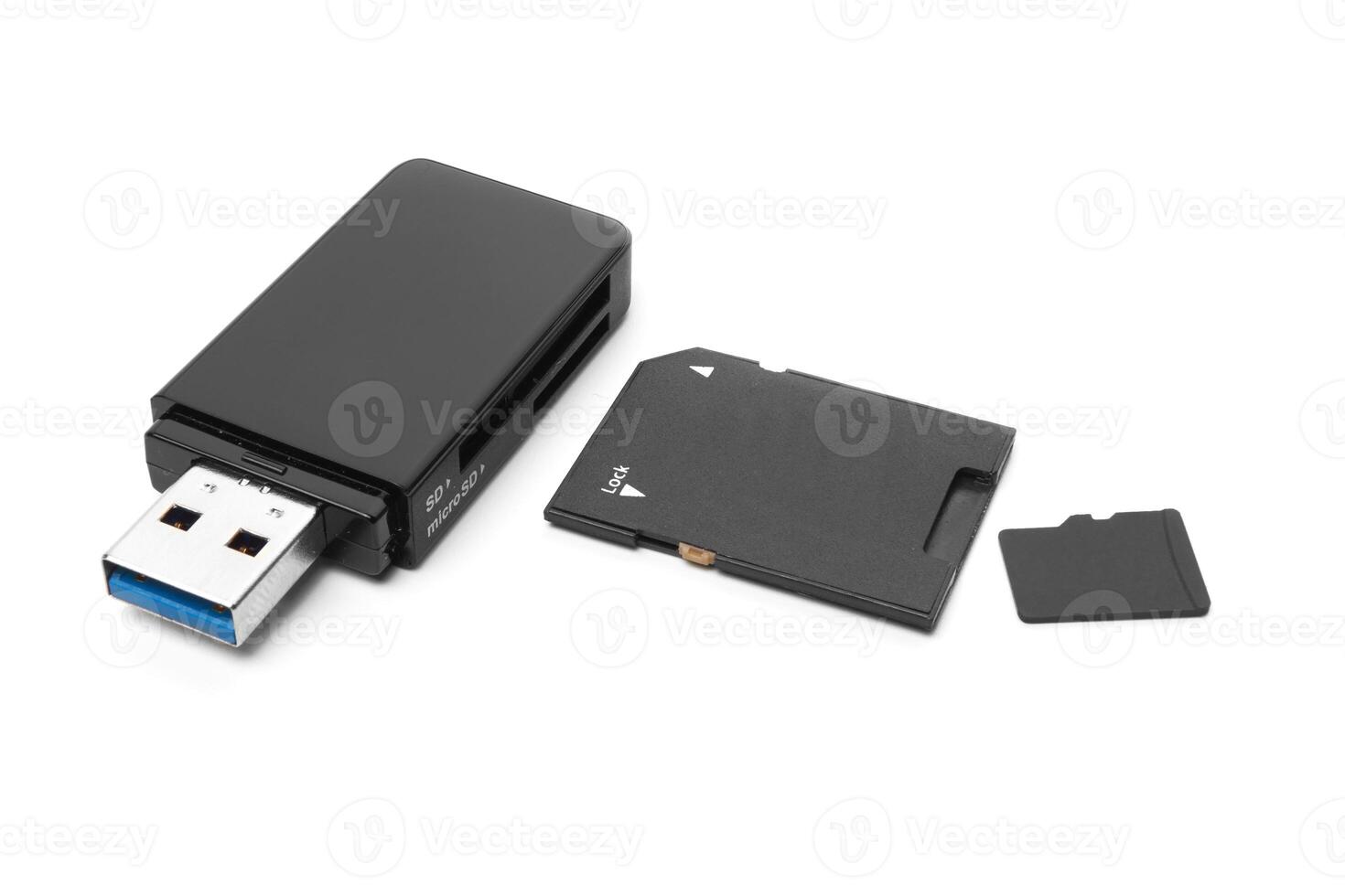memory stick on white photo