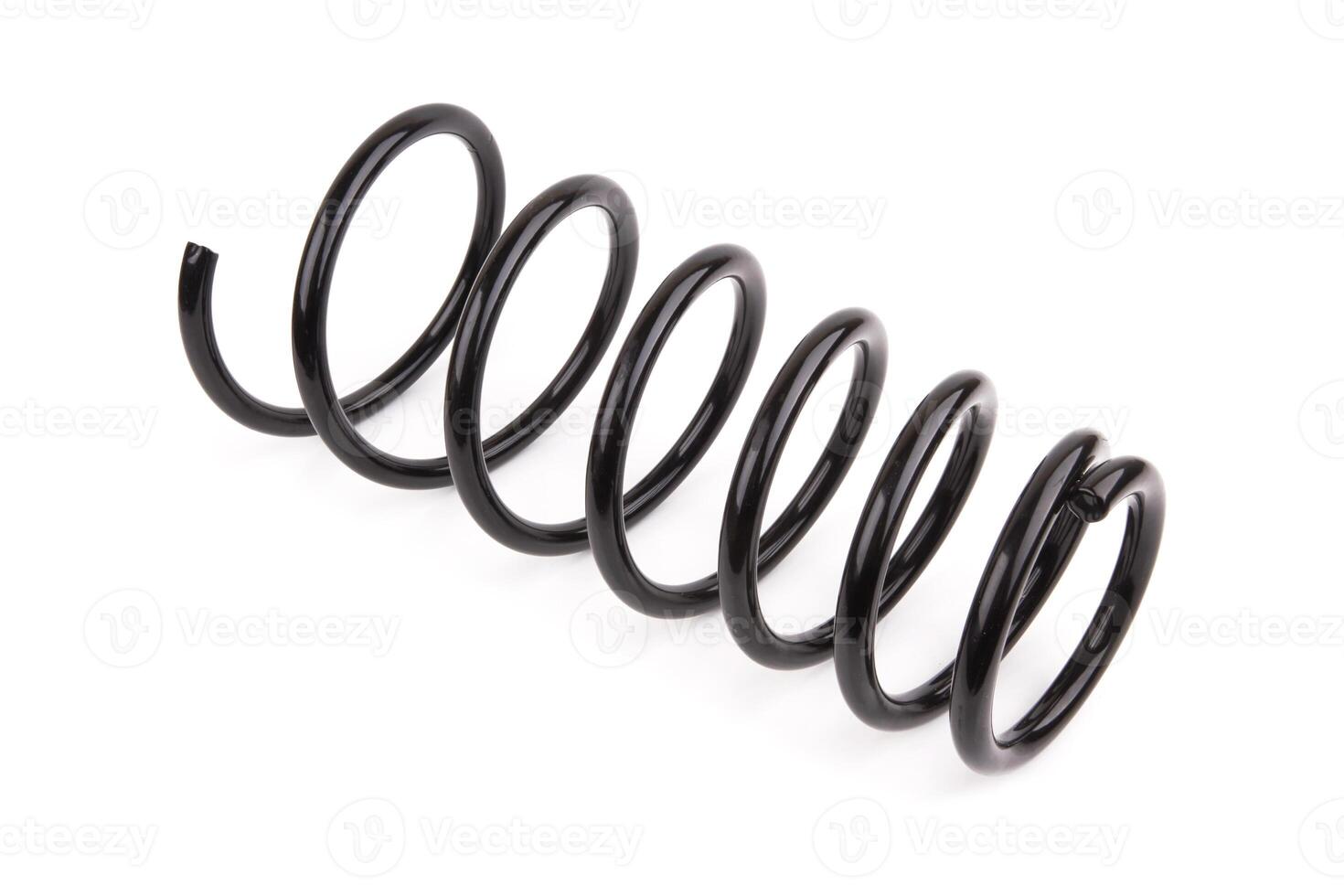 car spring on white photo