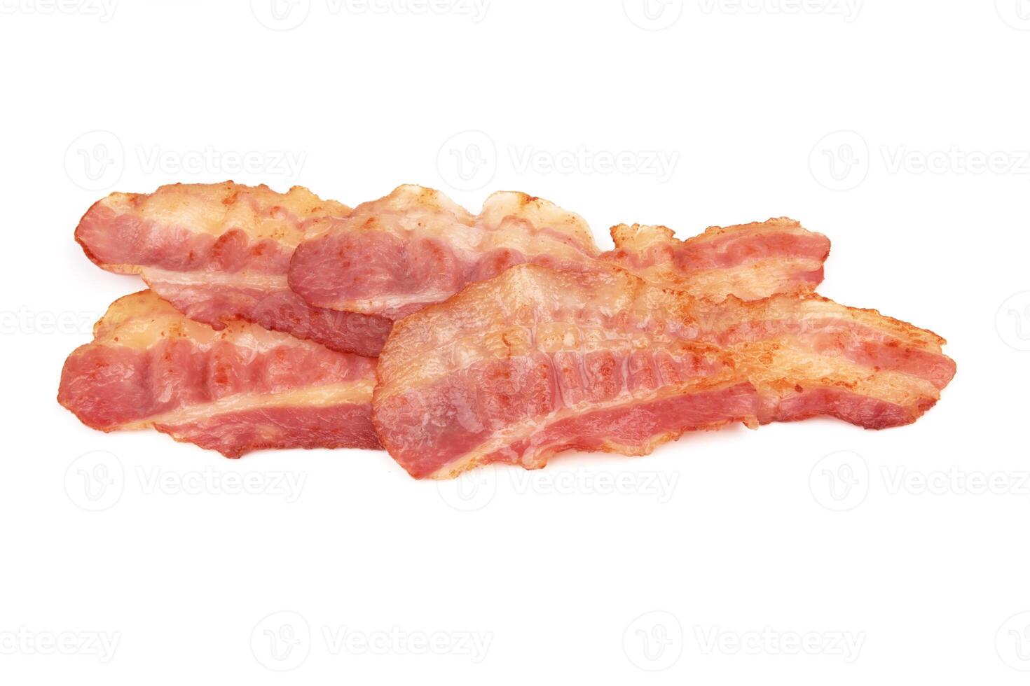 bacon on white photo