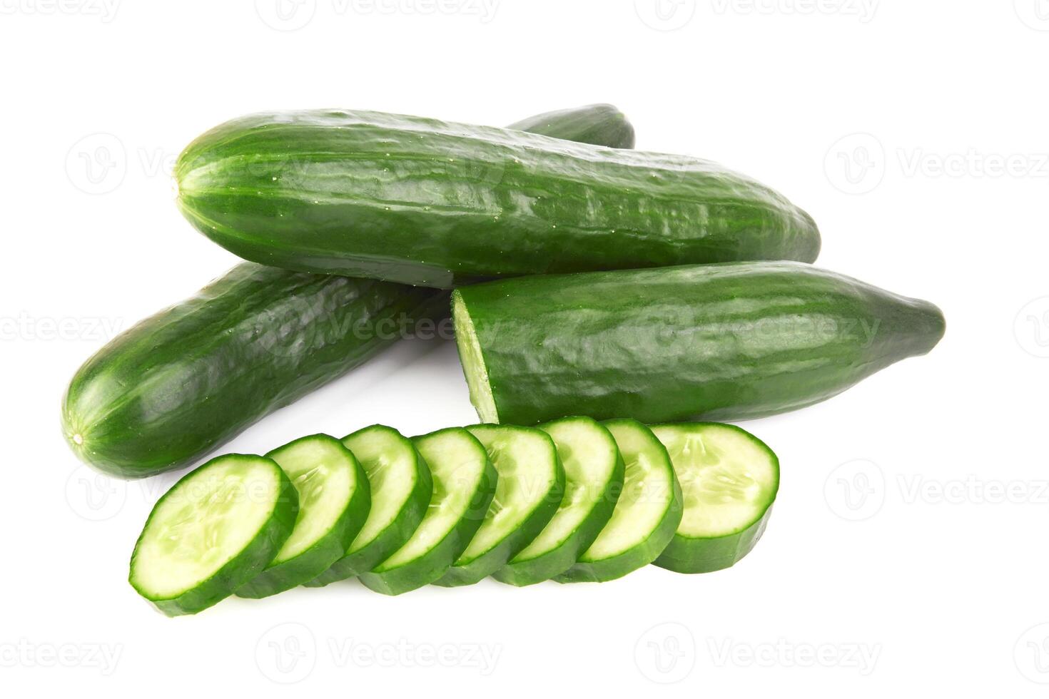 cucumber on white photo