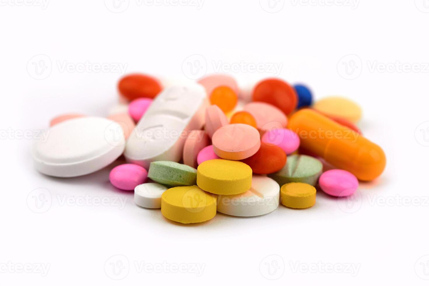 pills on white photo