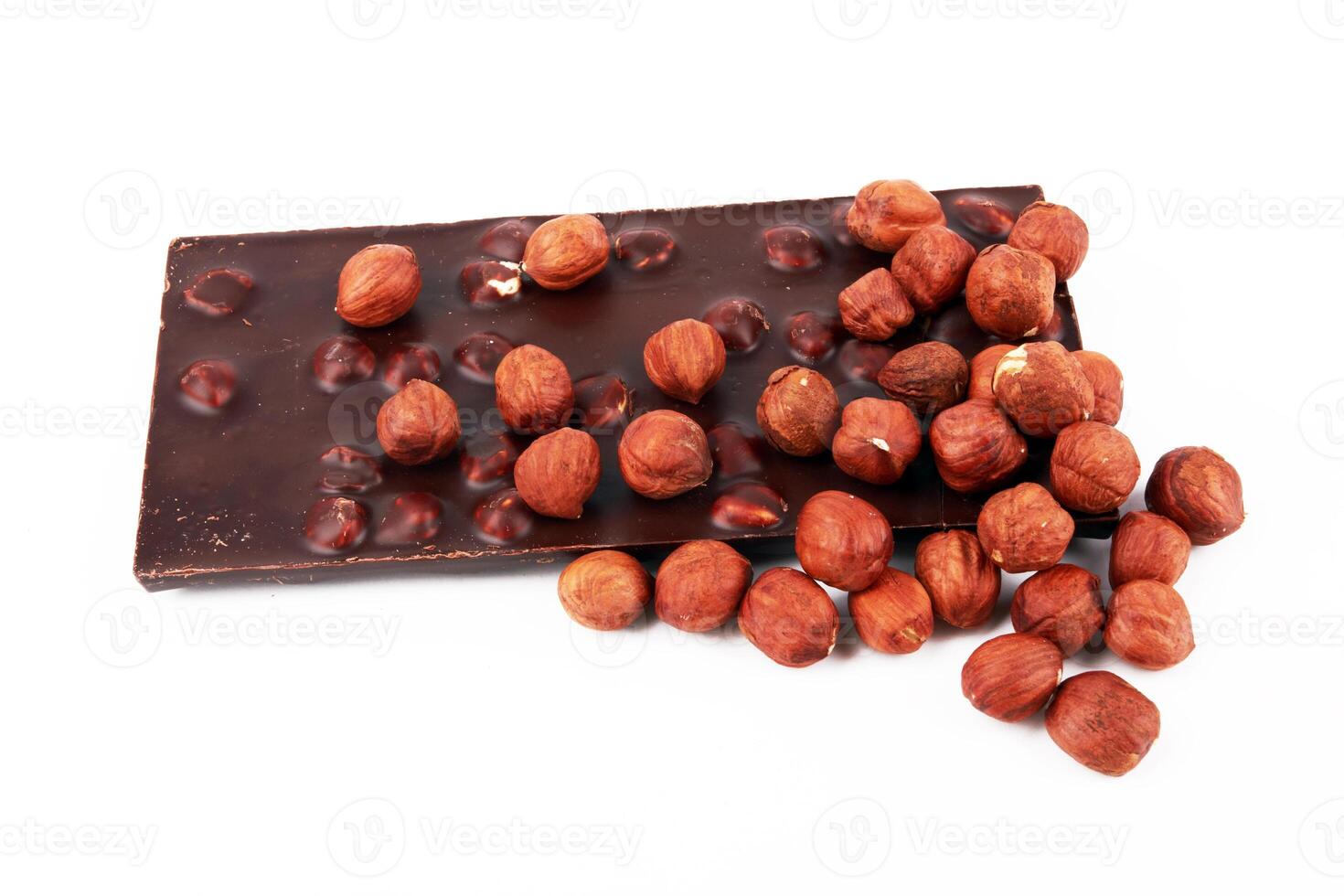 Chocolate on white photo