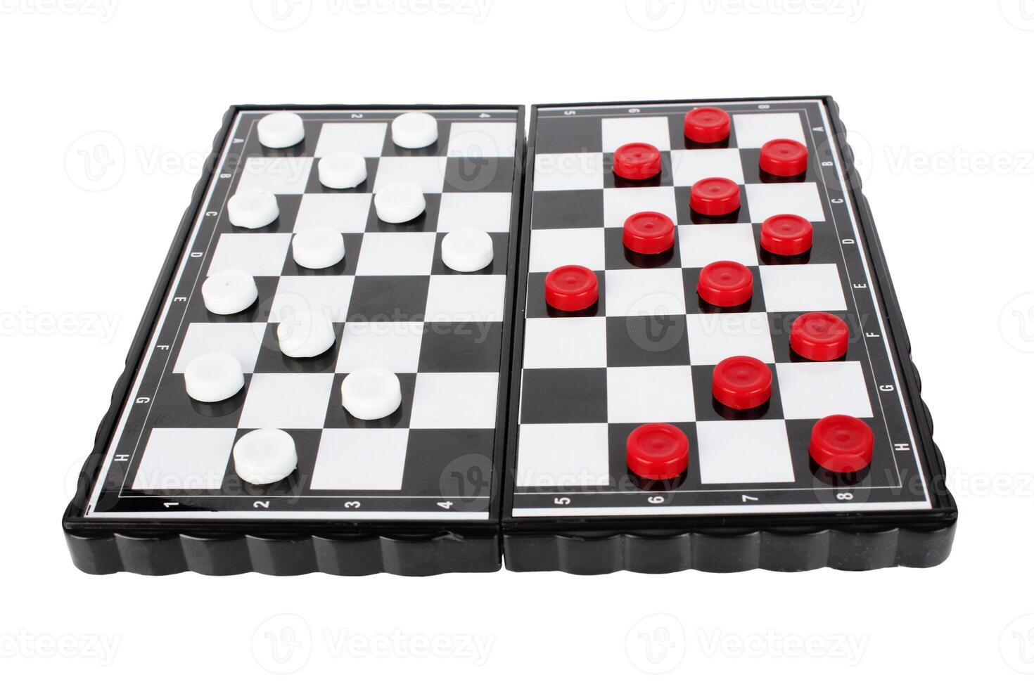 checkers on white photo