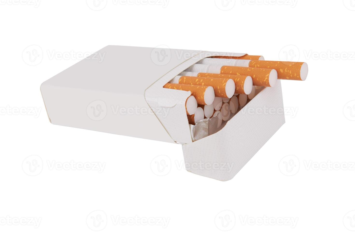 cigarettes on white photo