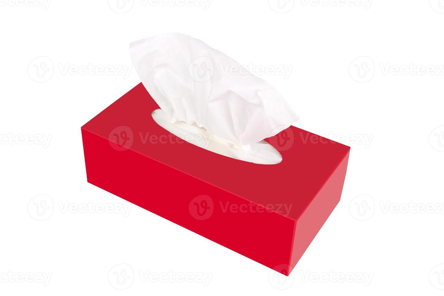 Tissue box on white photo