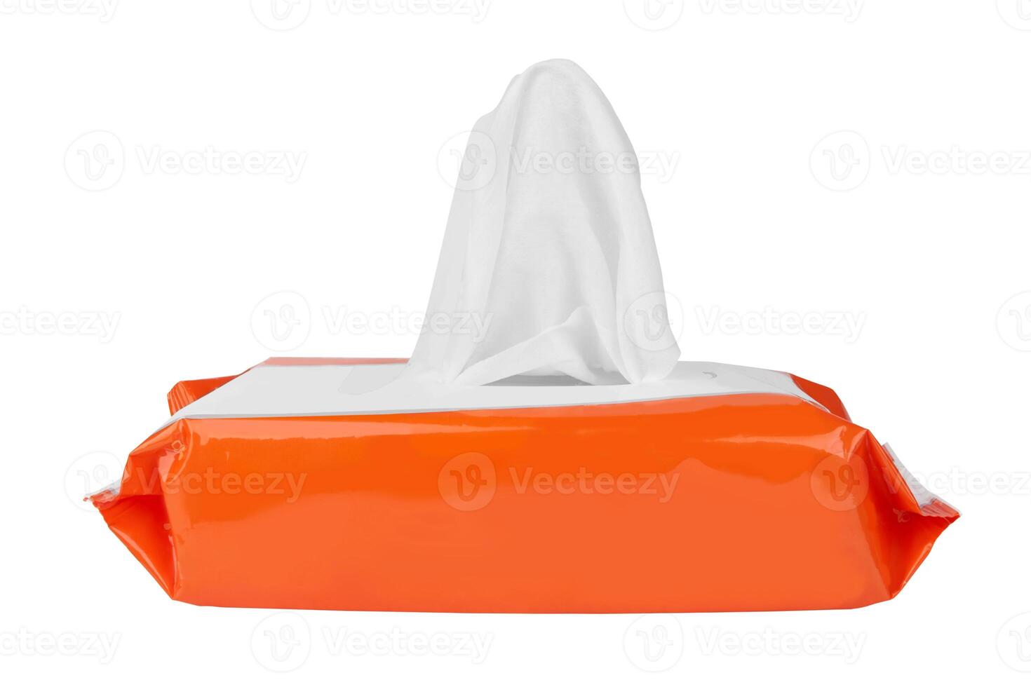 Tissue box on white photo