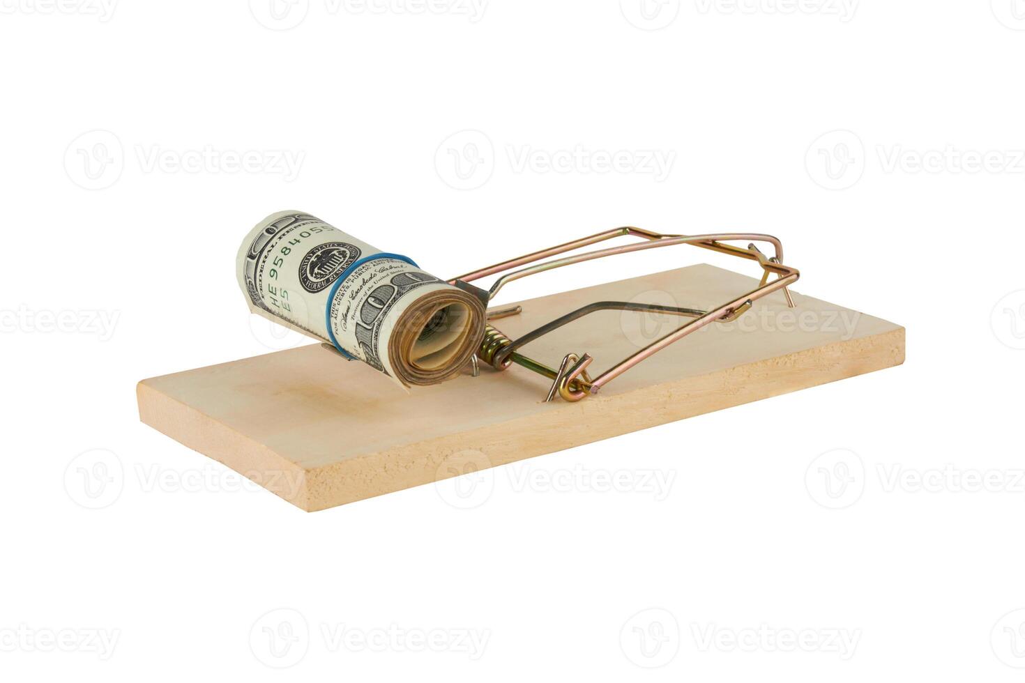 Mousetrap with dollars photo