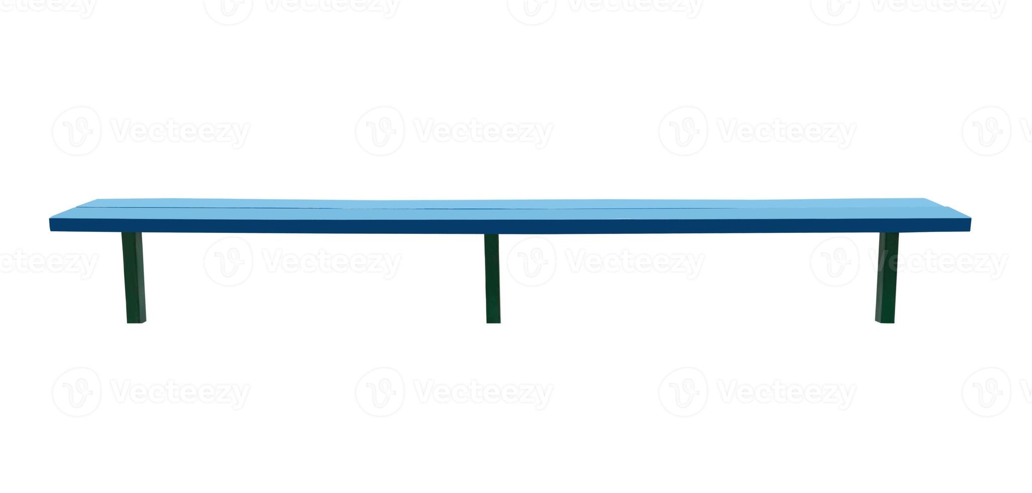 Park bench on white photo