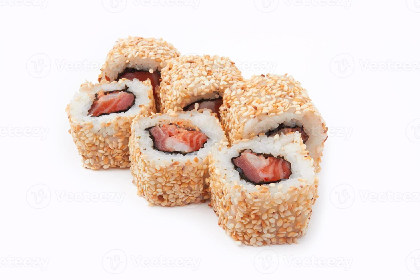 sushi on white photo