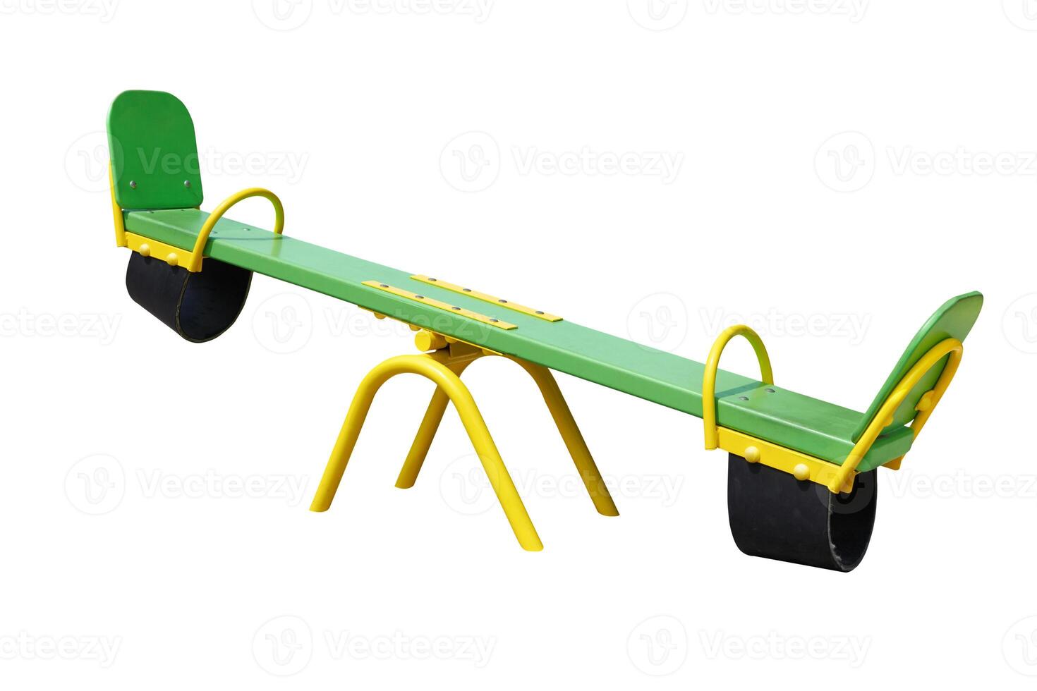 see saw on white photo