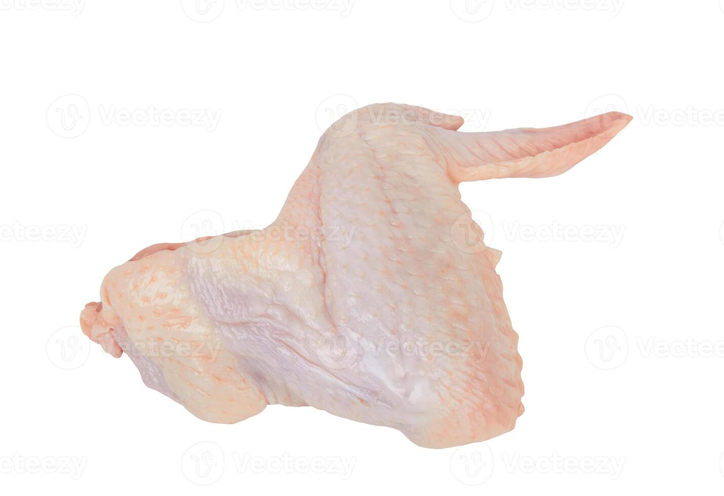 chicken wing on white photo