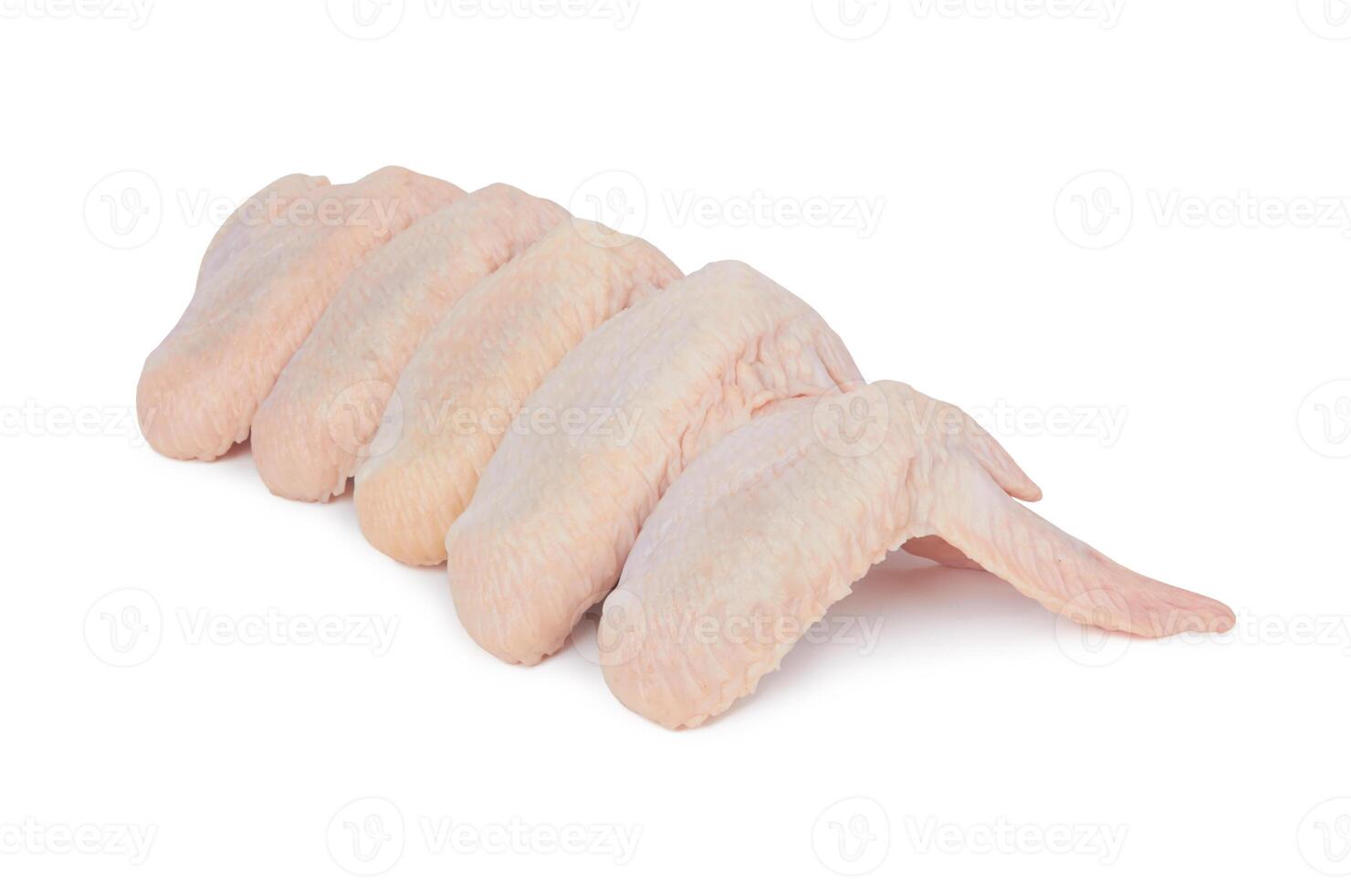chicken wings on white photo