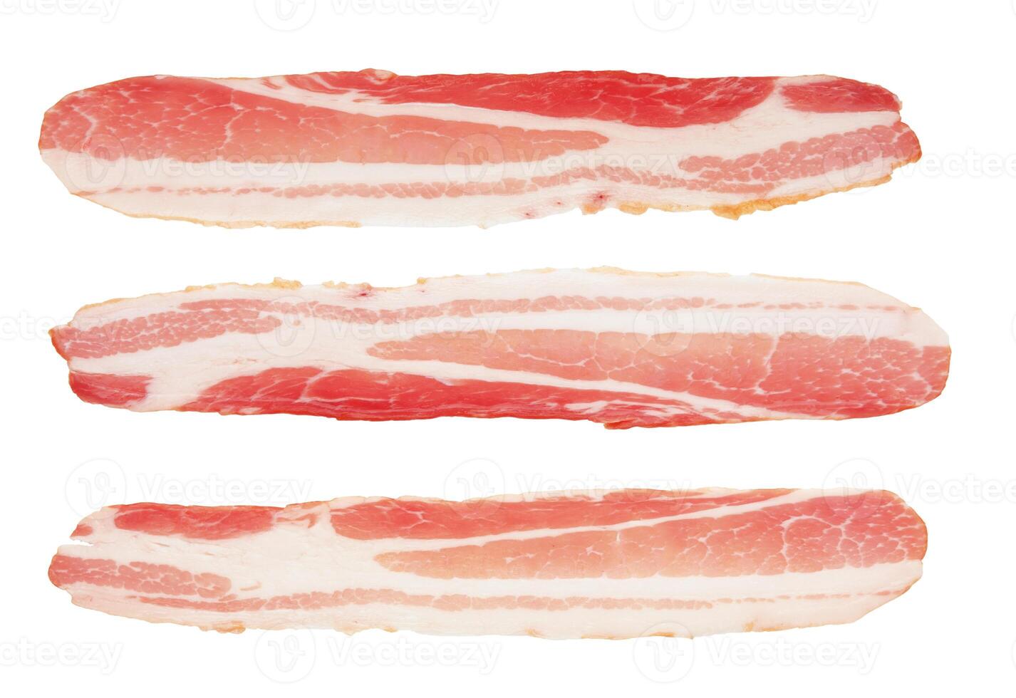 bacon on white photo