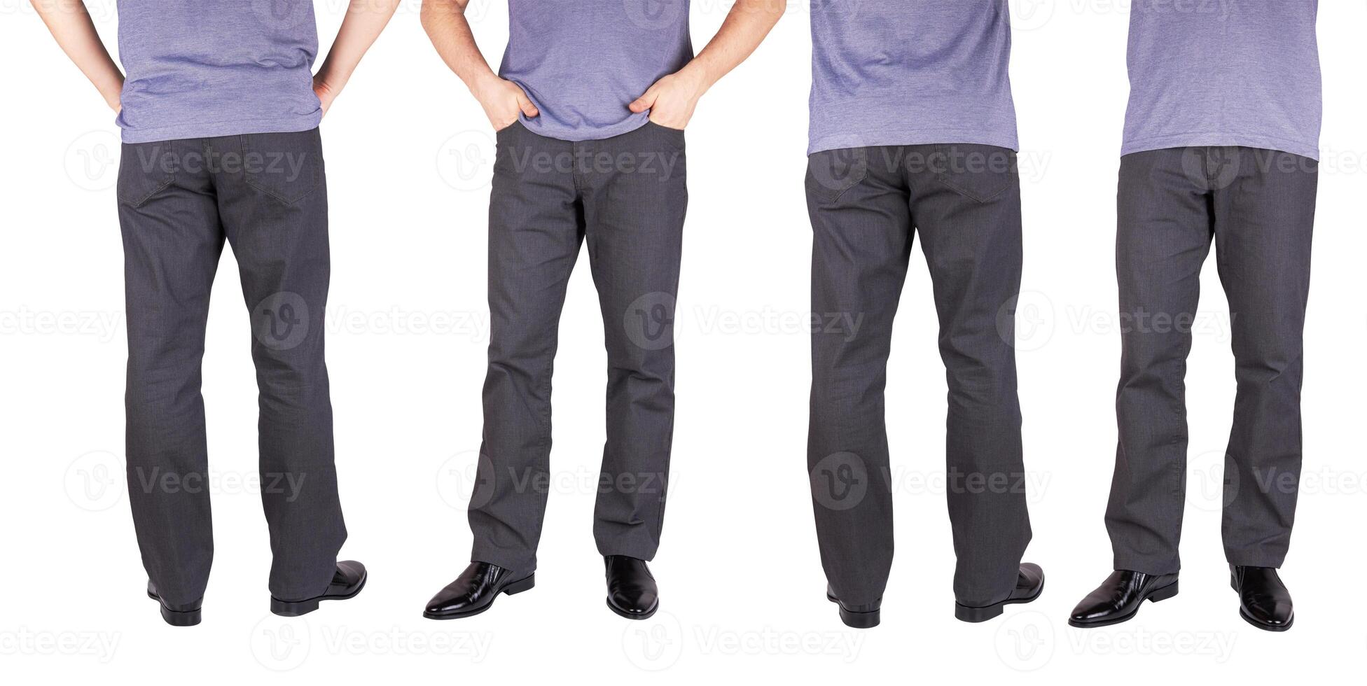 trousers on white photo