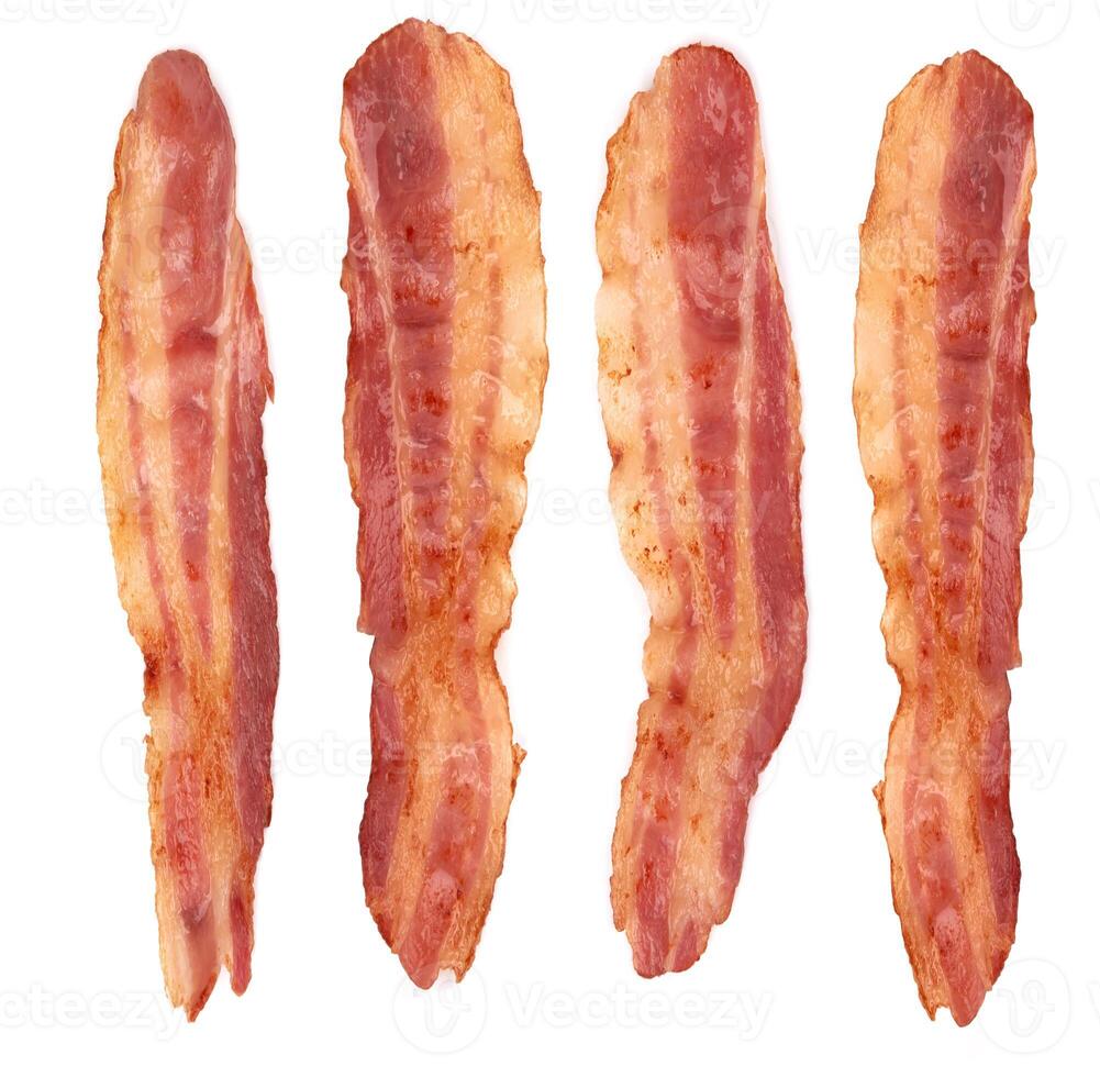 bacon on white photo