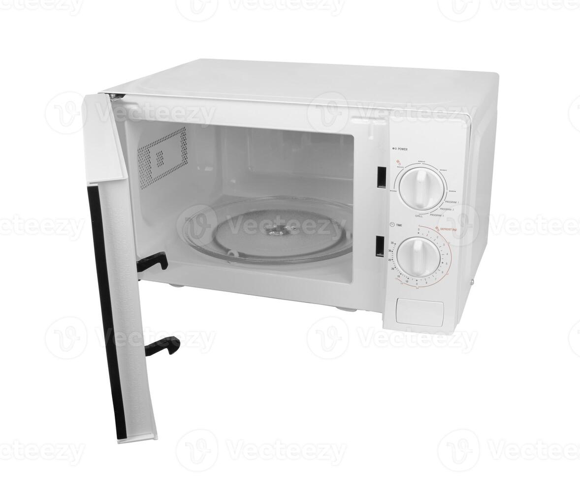 open microwave oven photo