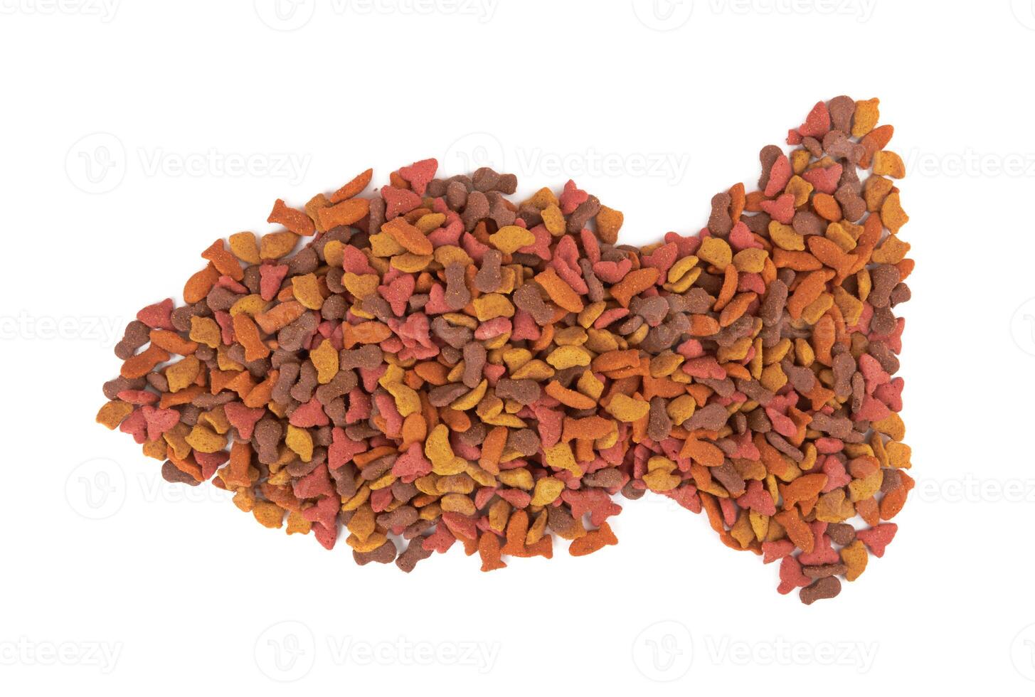 Pet food on white photo