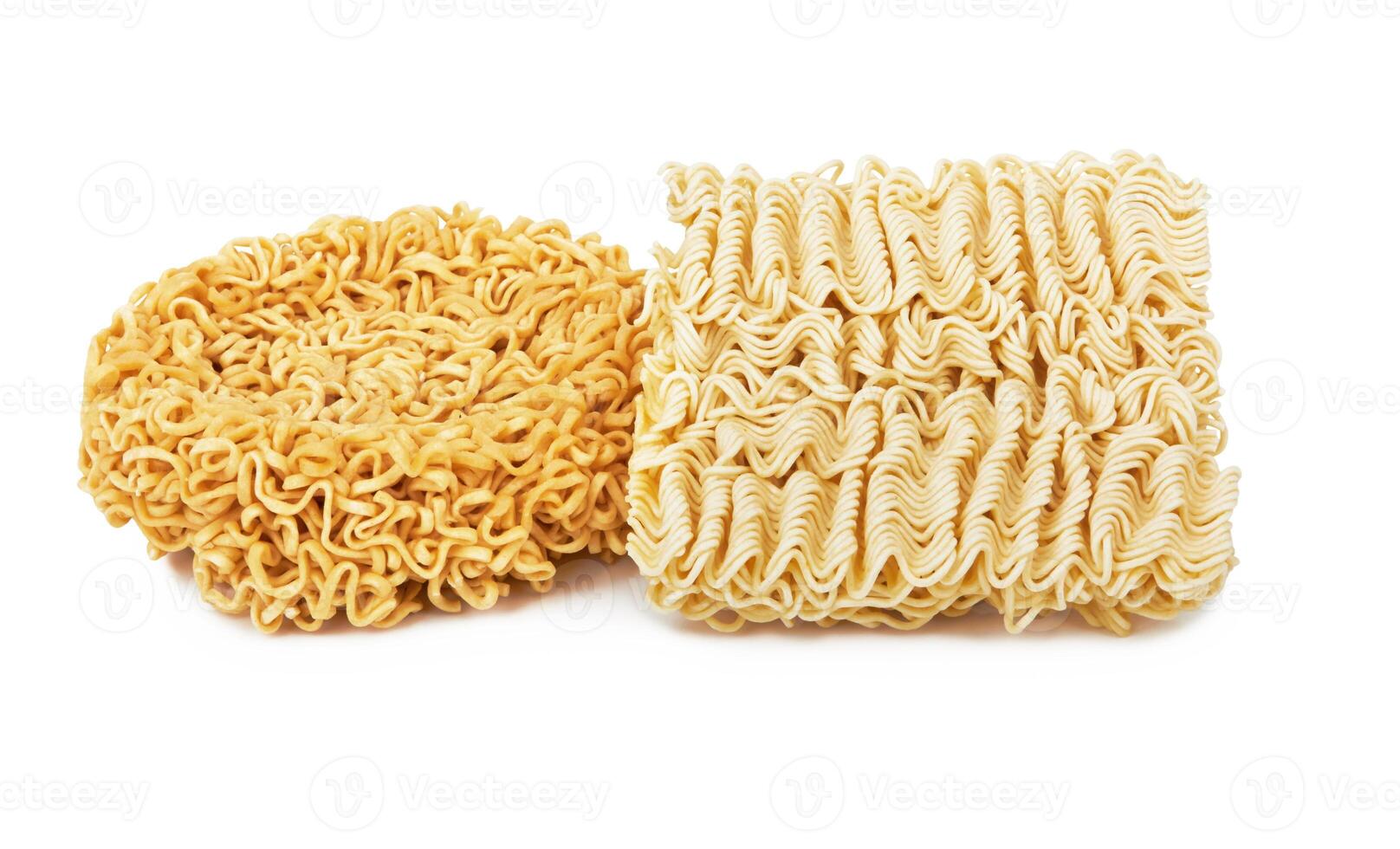 instant noodles on a white background photo