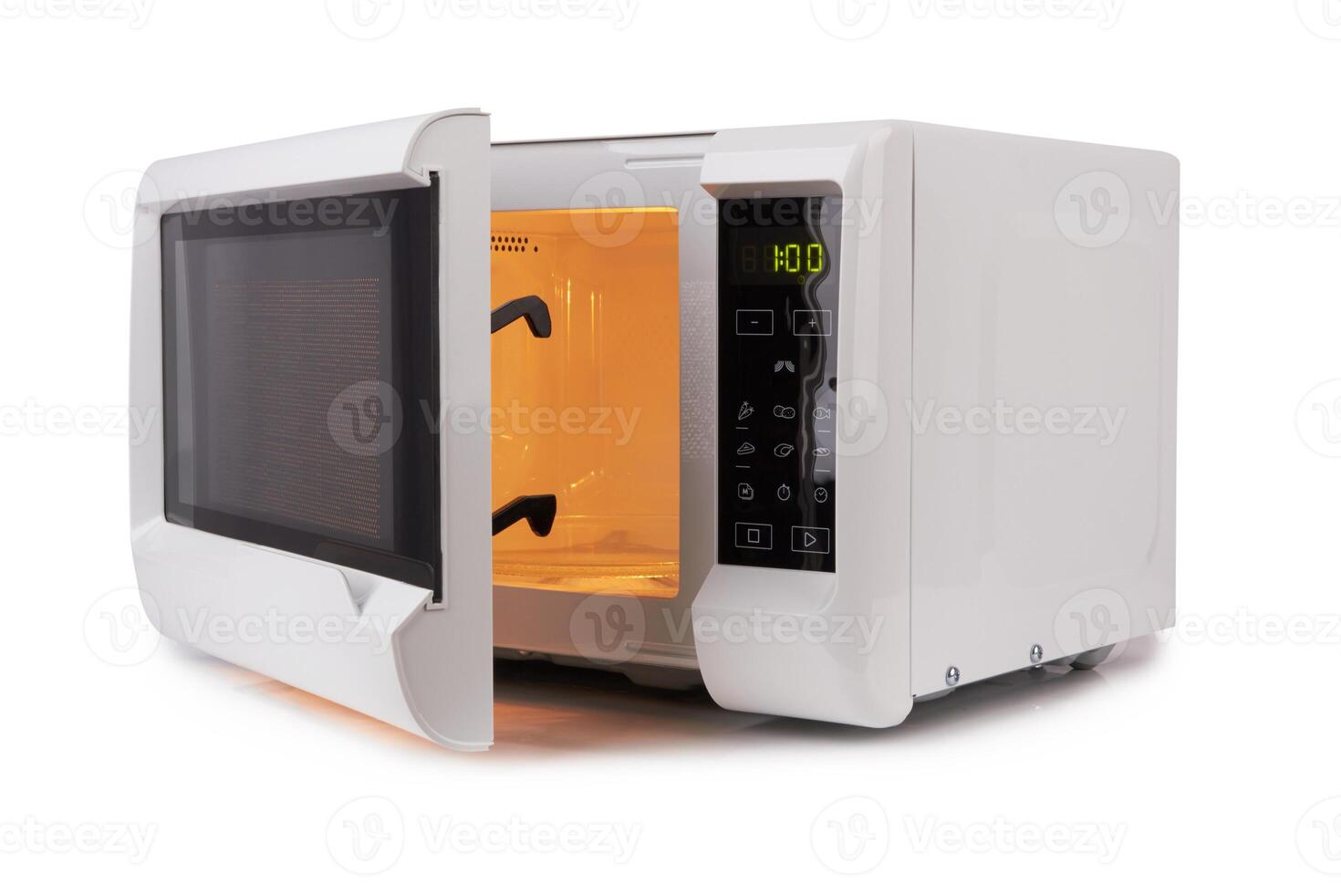open microwave oven photo