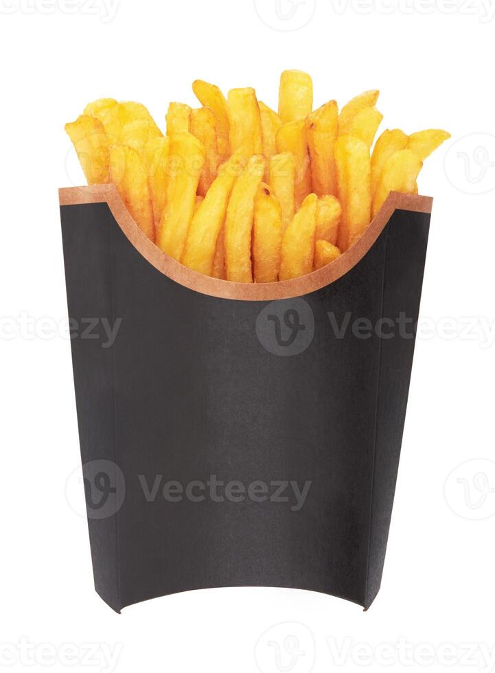 french fries on white photo
