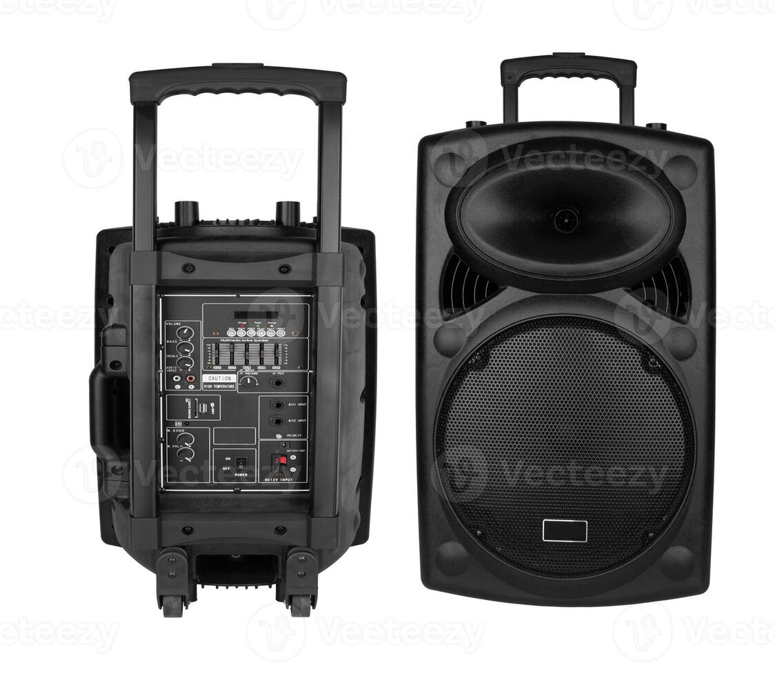 Portable speaker isolated photo