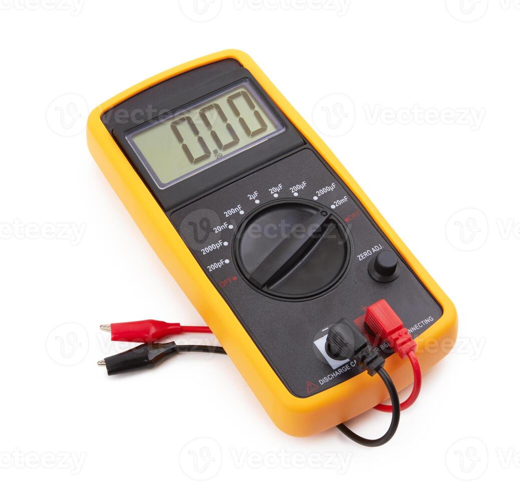 Digital multimeter isolated photo