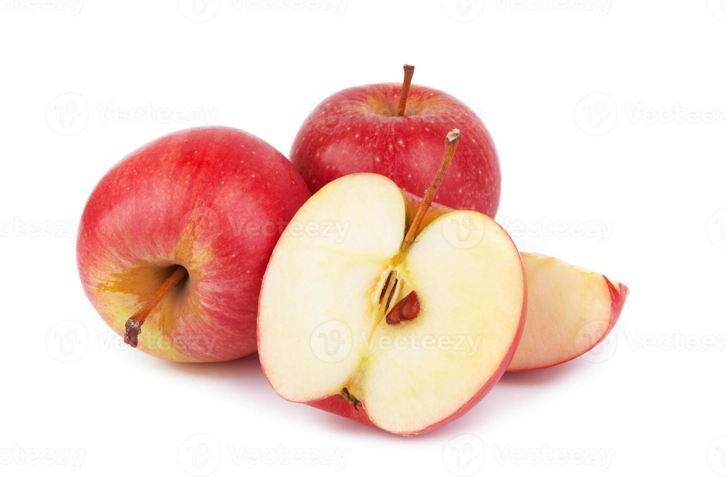 Red apples isolated photo