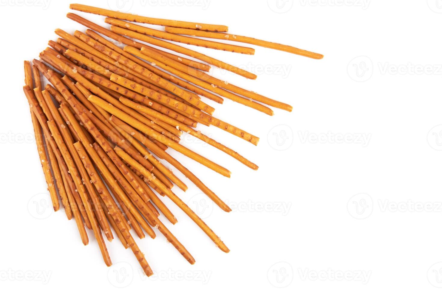 pretzel sticks on white photo