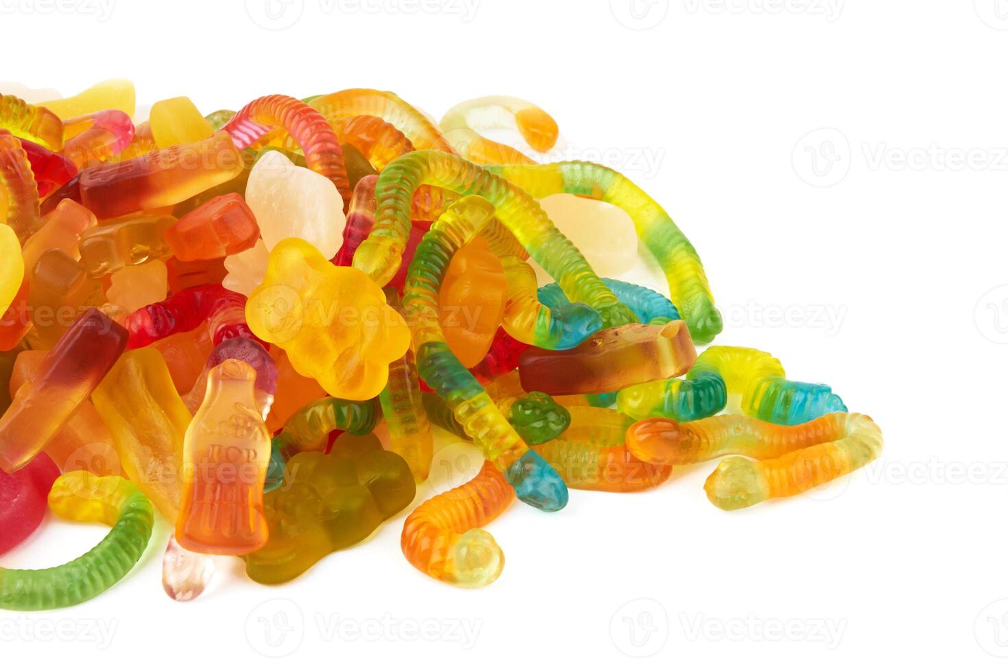 neon gummy candies photo