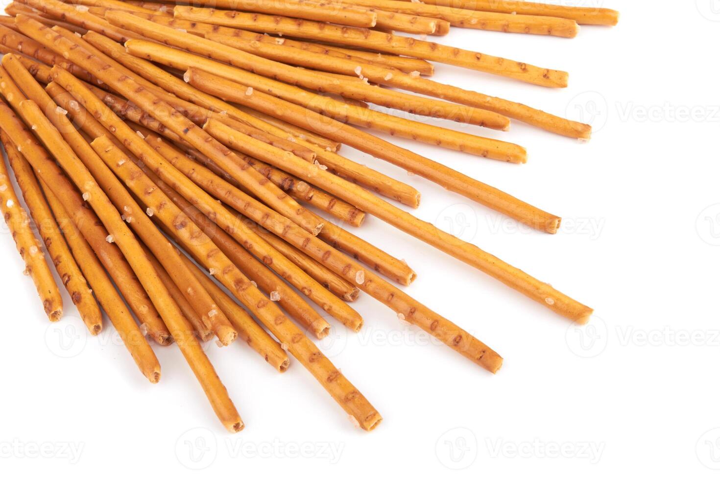 pretzel sticks on white photo