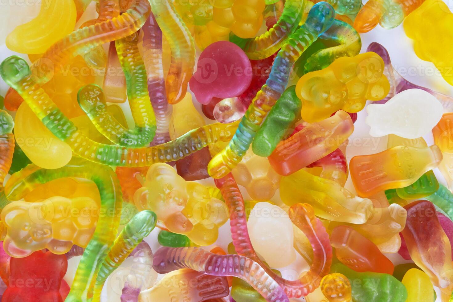 neon gummy candies photo