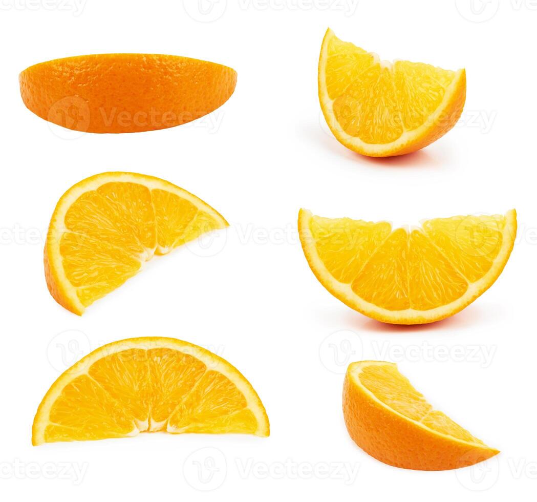 Orange fruit on white photo